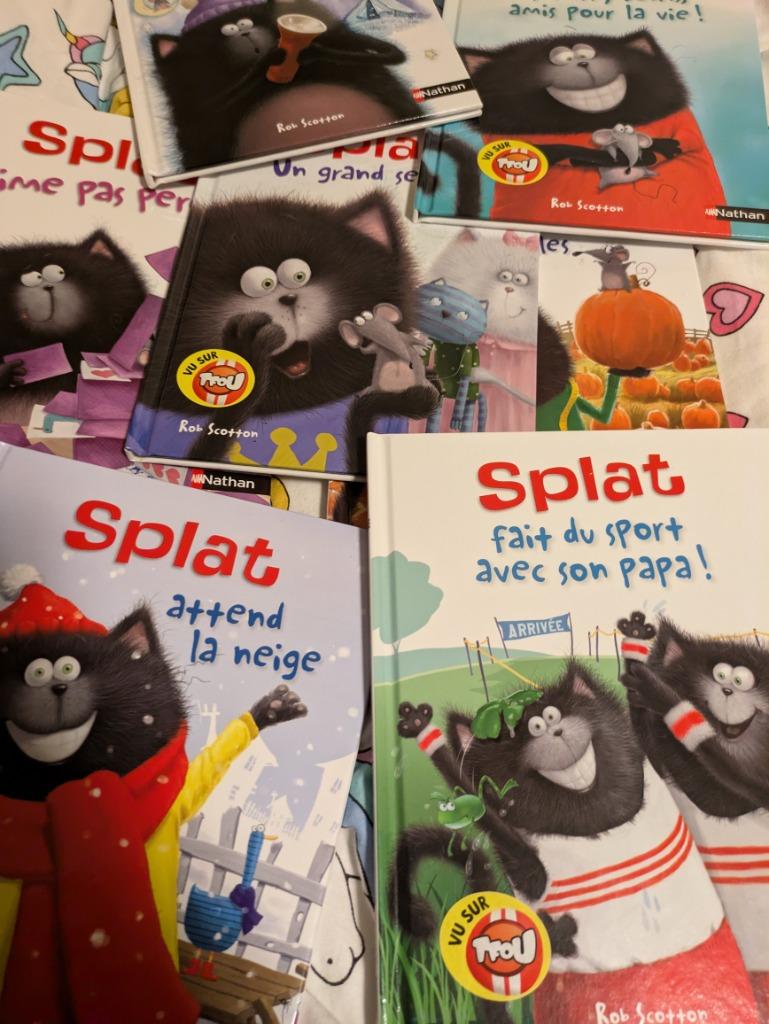 7 x livres enfants tb état collection Splat le chat, Enlèvement ou Envoi, Comme neuf, Garçon ou Fille, Contes (de fées)