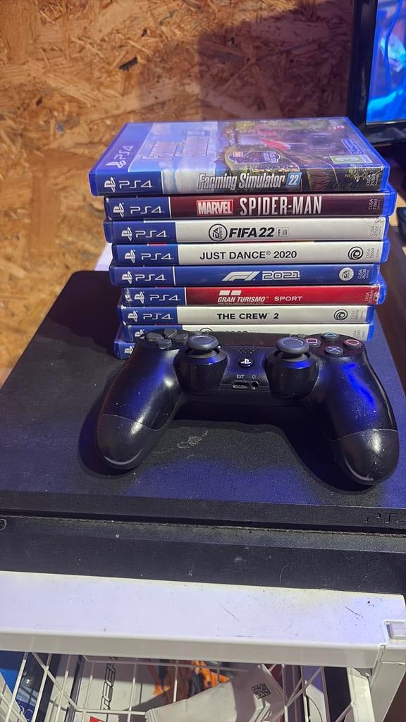 Ps4 + jeux + manette, Consoles de jeu & Jeux vidéo, 500 GB, Avec 1 manette, Enlèvement, Utilisé