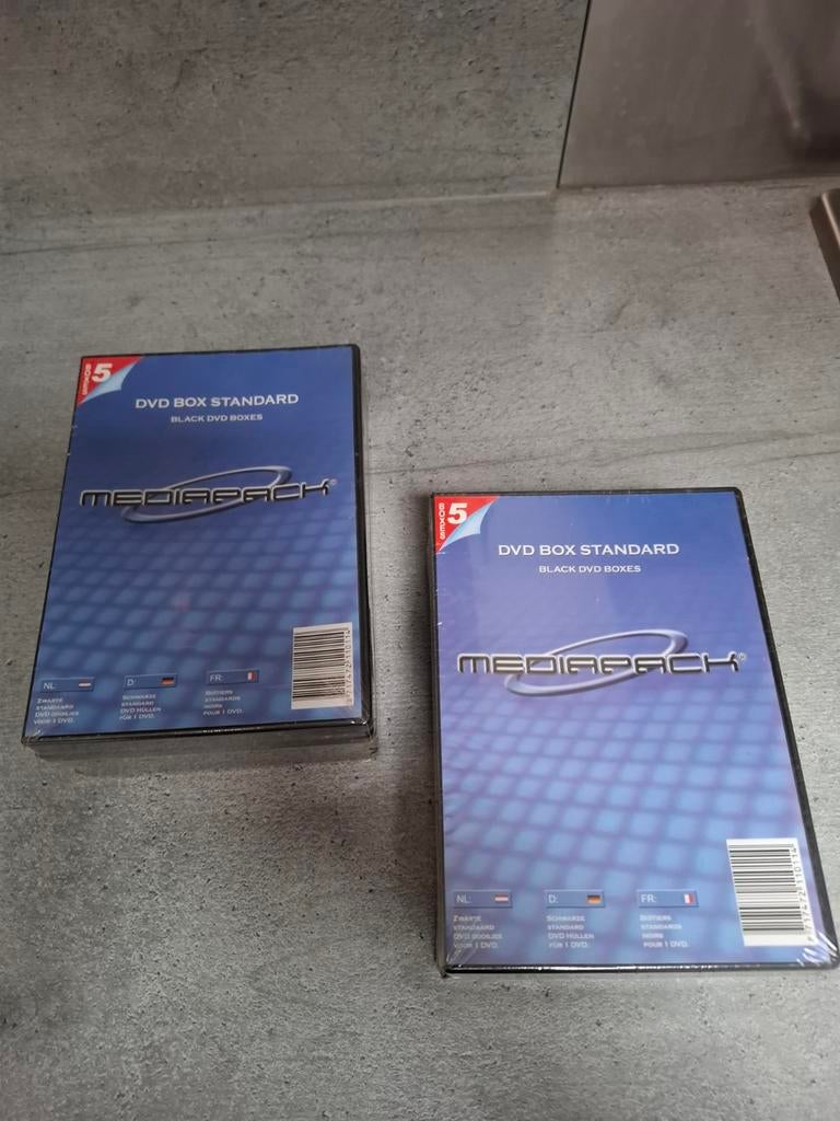 2 x 5 stuks DVD dozen zwart, Ophalen