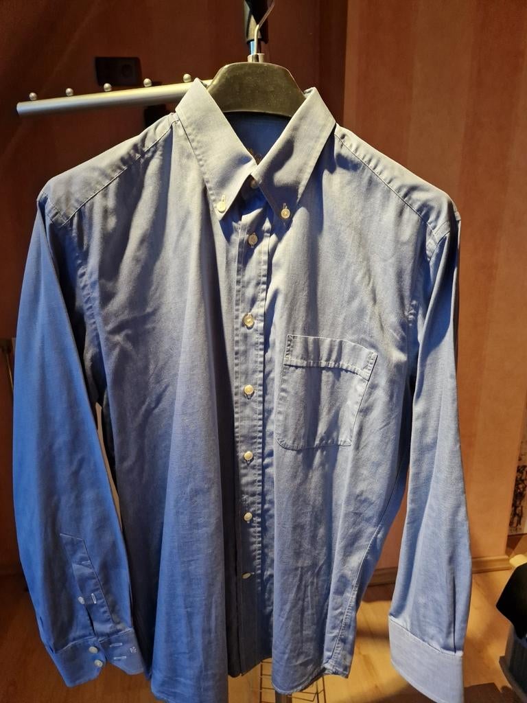 Heren hemd, Blauw, Nieuw, Van Laack Verry, Halswijdte 39/40 (M)