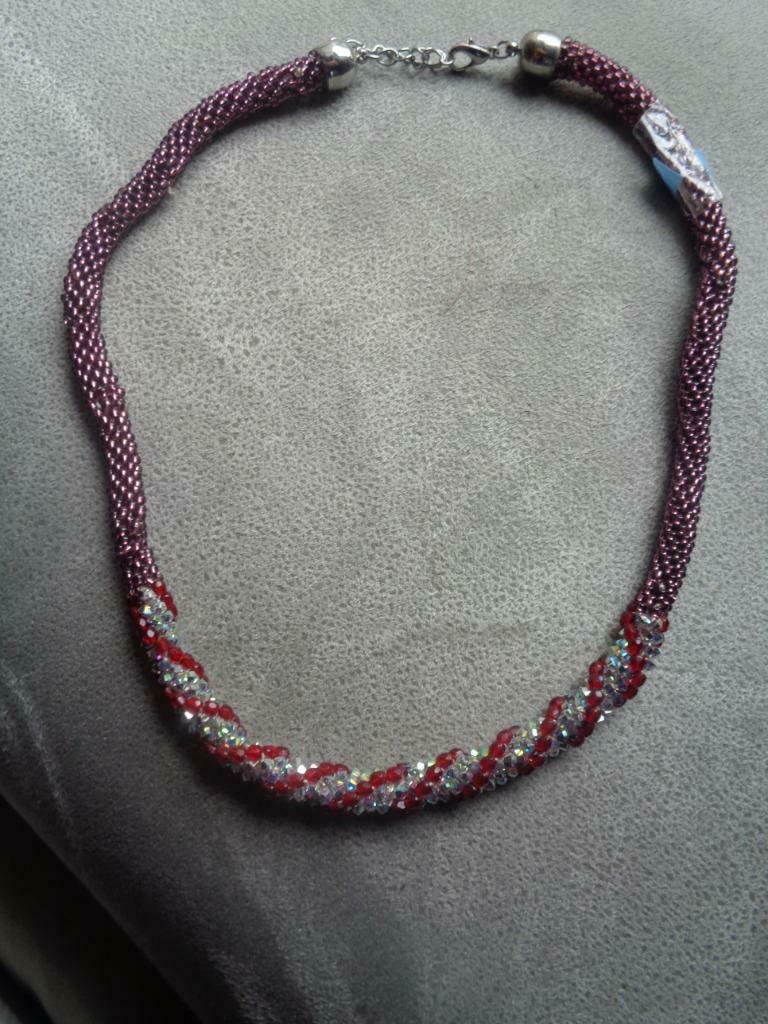 handgemaakte ketting met swarovski parels, Ophalen of Verzenden, Nieuw