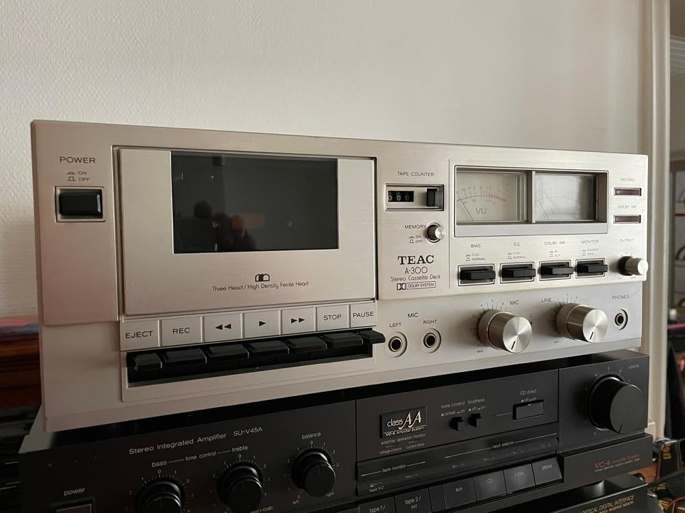 Teac A300 cassettedeck 3 koppen, Ophalen, Enkel, Overige merken, Tape counter