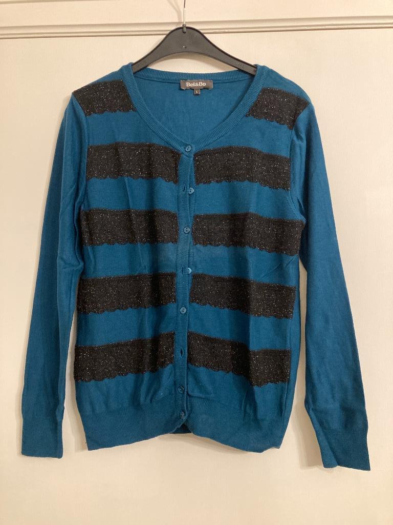 Gestreepte gilet - Bel & Bo - maat L, Taille 42/44 (L), Enlèvement ou Envoi, Bel & Bo, Comme neuf