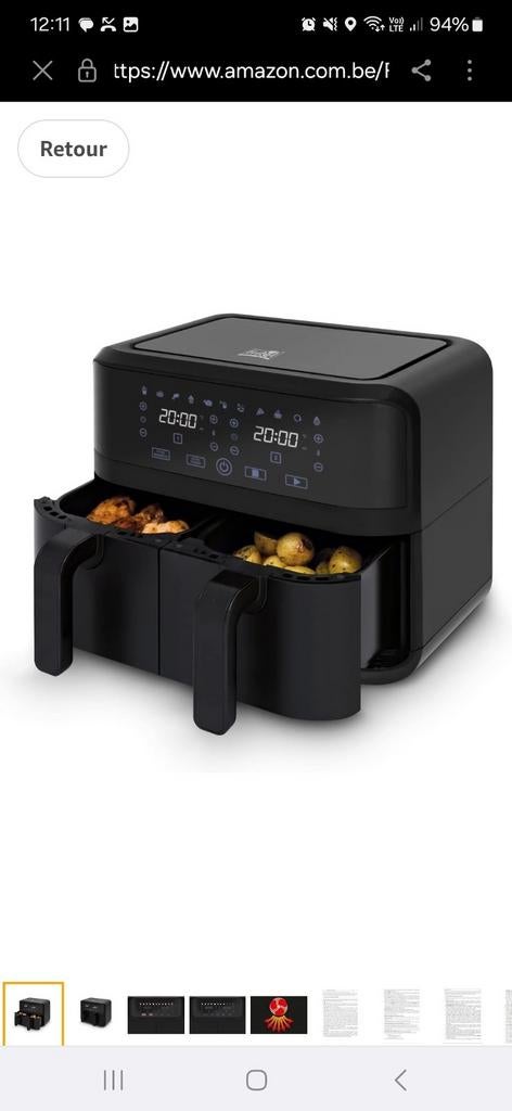 Friteuse snackastic duo de Fritel neuve, Elektronische apparatuur, Frituurpannen, Nieuw, Ophalen of Verzenden