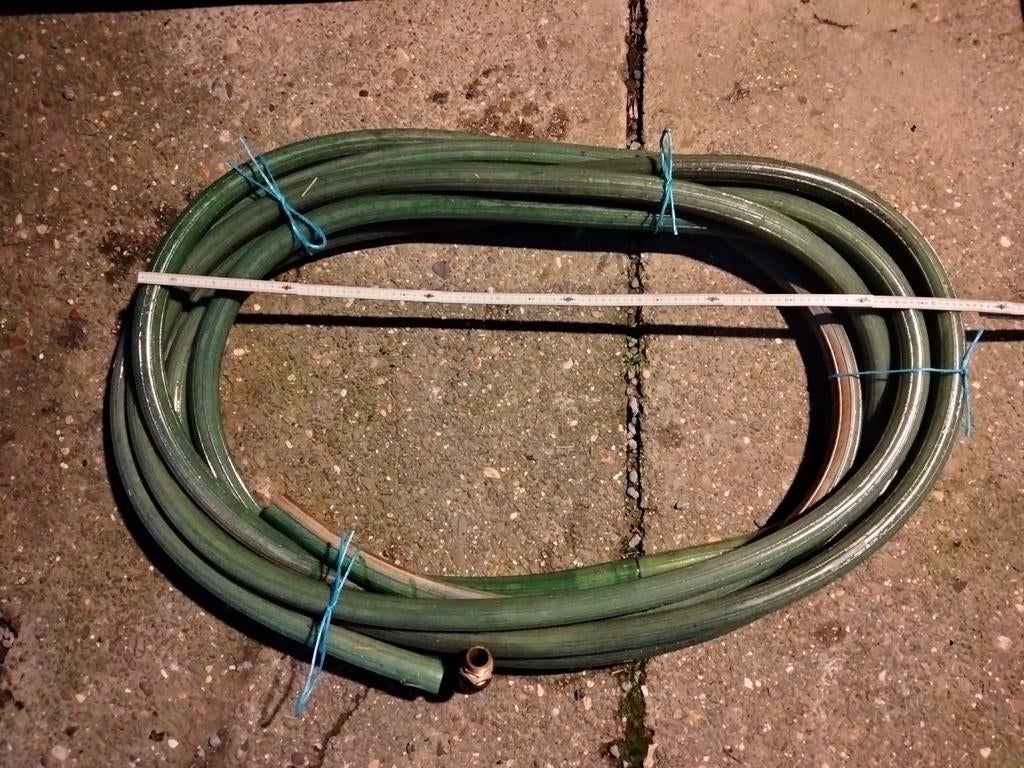 Groene waterdarm  +- 12m, 5/4", Doe-het-zelf en Bouw, Ophalen, Gebruikt, Overige typen