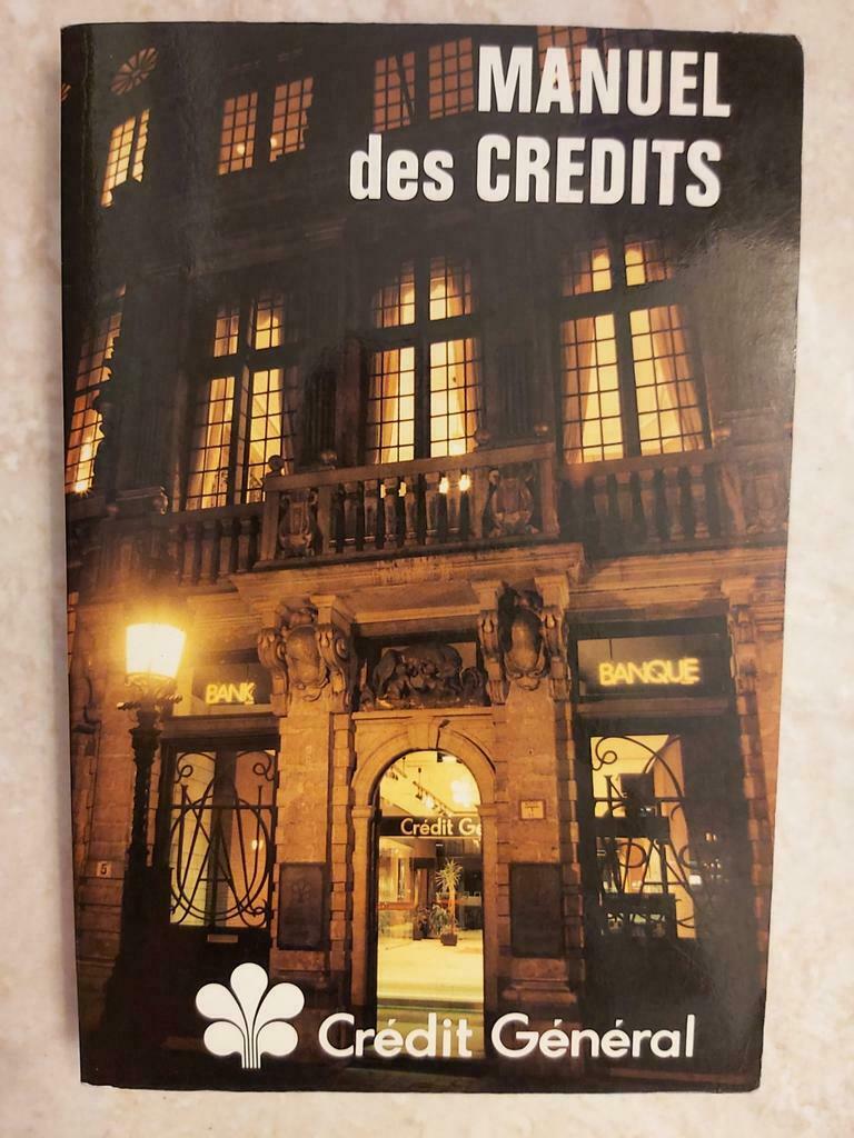 Manuel des crédits, Enlèvement ou Envoi, Utilisé, Crédit Général
