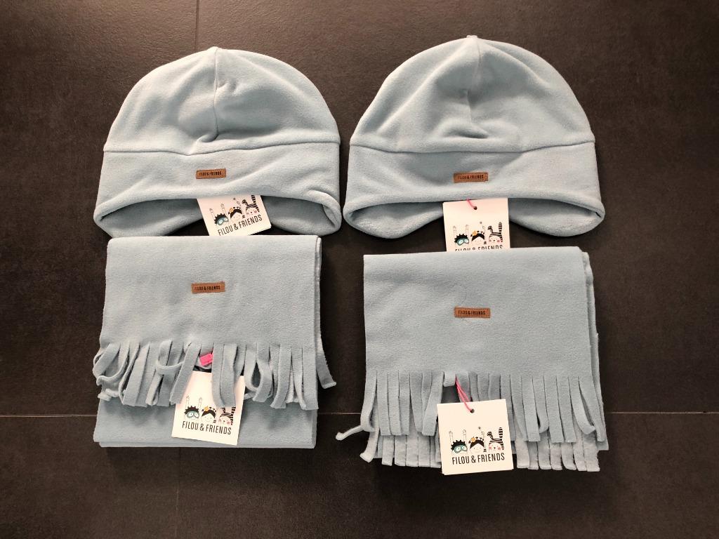 2x fleece Muts + Sjaal - Filou - Maat 5-10jaar - Nieuw, Kinderen en Baby's, Nieuw, Ophalen of Verzenden, Meisje, Setje