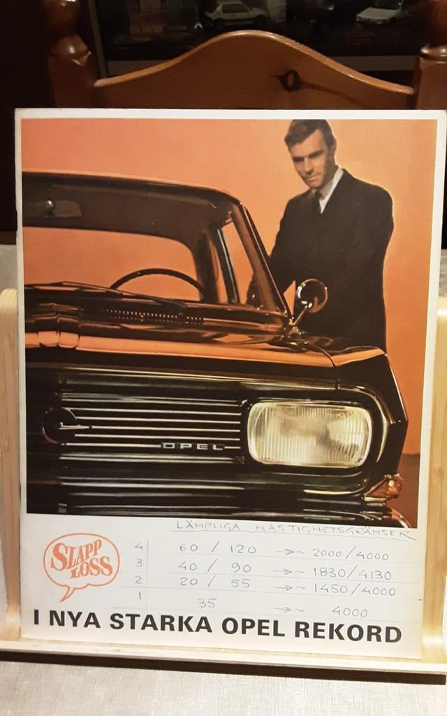 Opel record brochure, Ophalen of Verzenden, Opel
