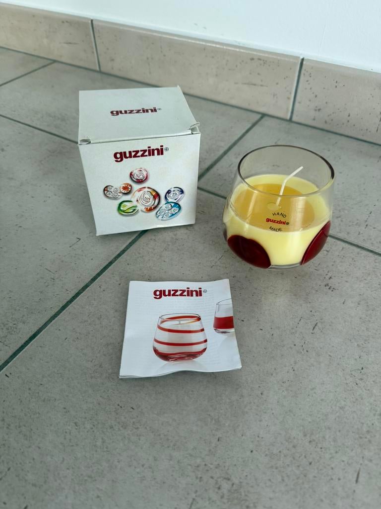 Guzzini kaars ongebruikt in originele verpakking, Overige materialen, Nieuw, Ophalen of Verzenden, Overige kleuren