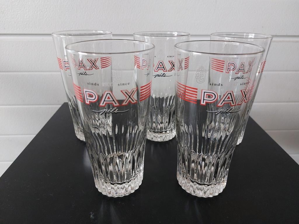 Pax pils bierglazen, Ophalen of Verzenden, Zo goed als nieuw, Bierglas