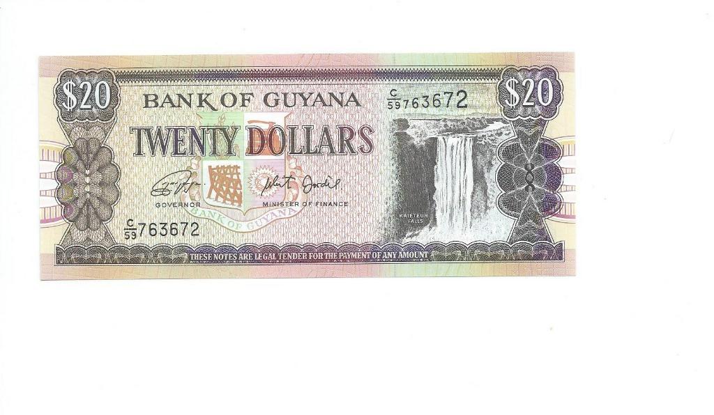 Guyana, 20 Dollars ND(2018), UNC., Enlèvement ou Envoi, Amérique du Sud, Billets en vrac