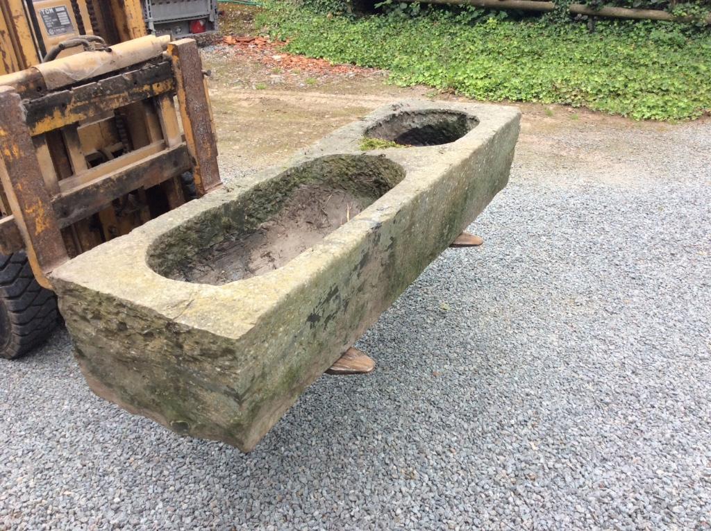 Bac antique en pierre bleue +Pierre granit, Pierre, Enlèvement, Utilisé, 100 cm ou plus
