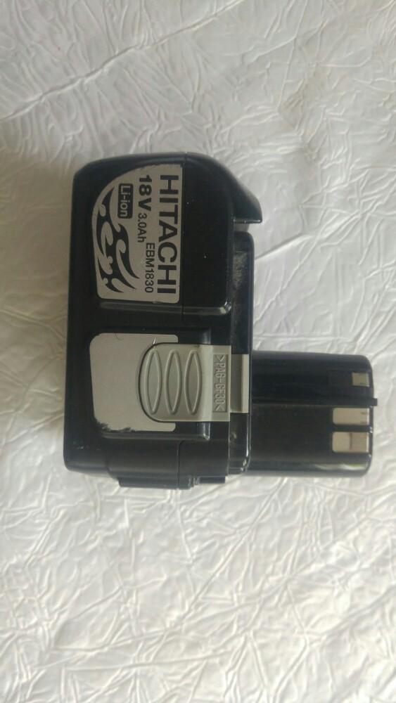Vintage batterie accu Hitachi koki ebm 1830 li on 3 Ah 18v, Ophalen of Verzenden, Gebruikt