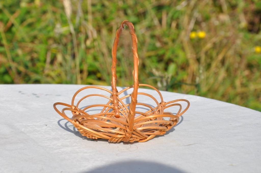 mini panier corbeille en rotin, Maison & Meubles, Accessoires pour la Maison | Plataux & Paniers, Enlèvement ou Envoi, Osier, Rond