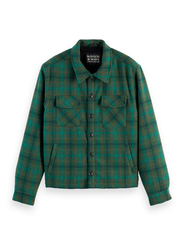 Scotch & Soda TEDDY LINED CHECKED OVERSHIRT, Ophalen, Nieuw
