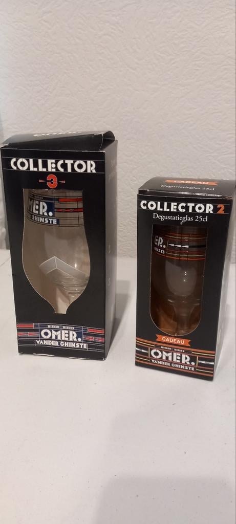 Omer bierglazen, Verzamelen, Glas en Drinkglazen, Ophalen of Verzenden