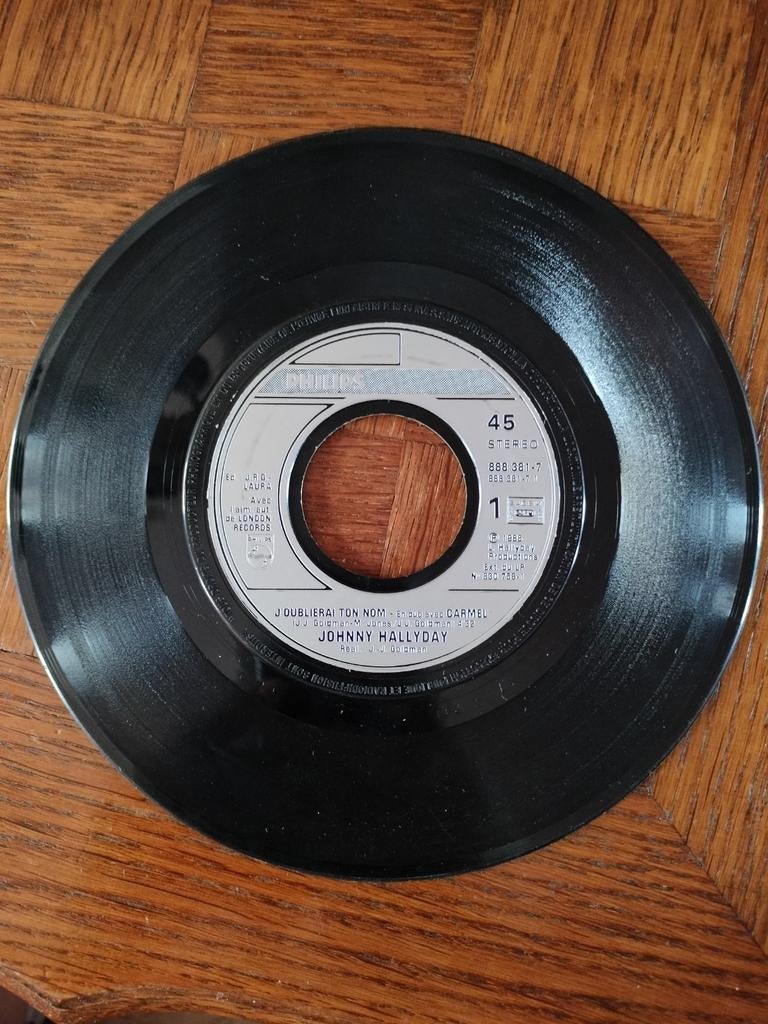 45 tours Johnny Hallyday, Enlèvement ou Envoi, Utilisé