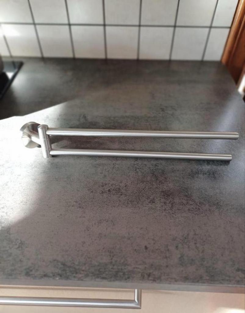 Inox handdoekhouder, Ophalen, Gebruikt