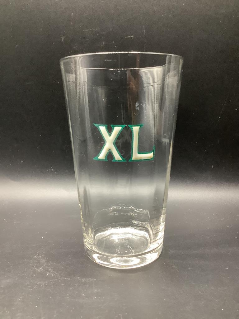 Oud XL emaille glasbier, Verzamelen, Ophalen of Verzenden, Zo goed als nieuw