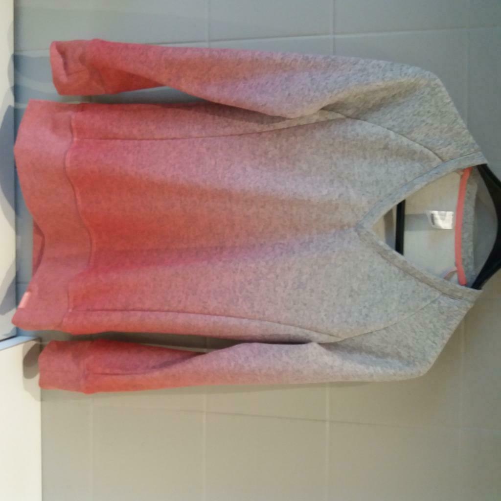 Trui dames grijs/roze maat M  decathlon, Taille 38/40 (M), Enlèvement ou Envoi, Autres couleurs, Comme neuf