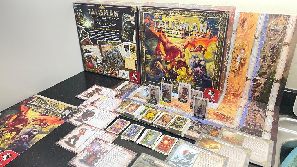 Talisman 4e édition — The Cataclysm (version anglaise), Cinq joueurs ou plus, Enlèvement, Comme neuf, Pegasus Spiele