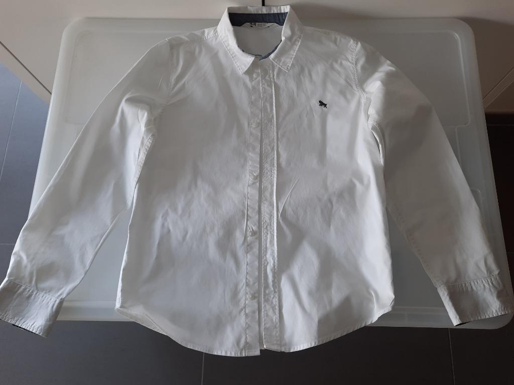 wit hemd 10-11 jaar (140-146), Kinderen en Baby's, Kinderkleding | Maat 140, H&M, Overhemd of Blouse, Ophalen of Verzenden, Zo goed als nieuw