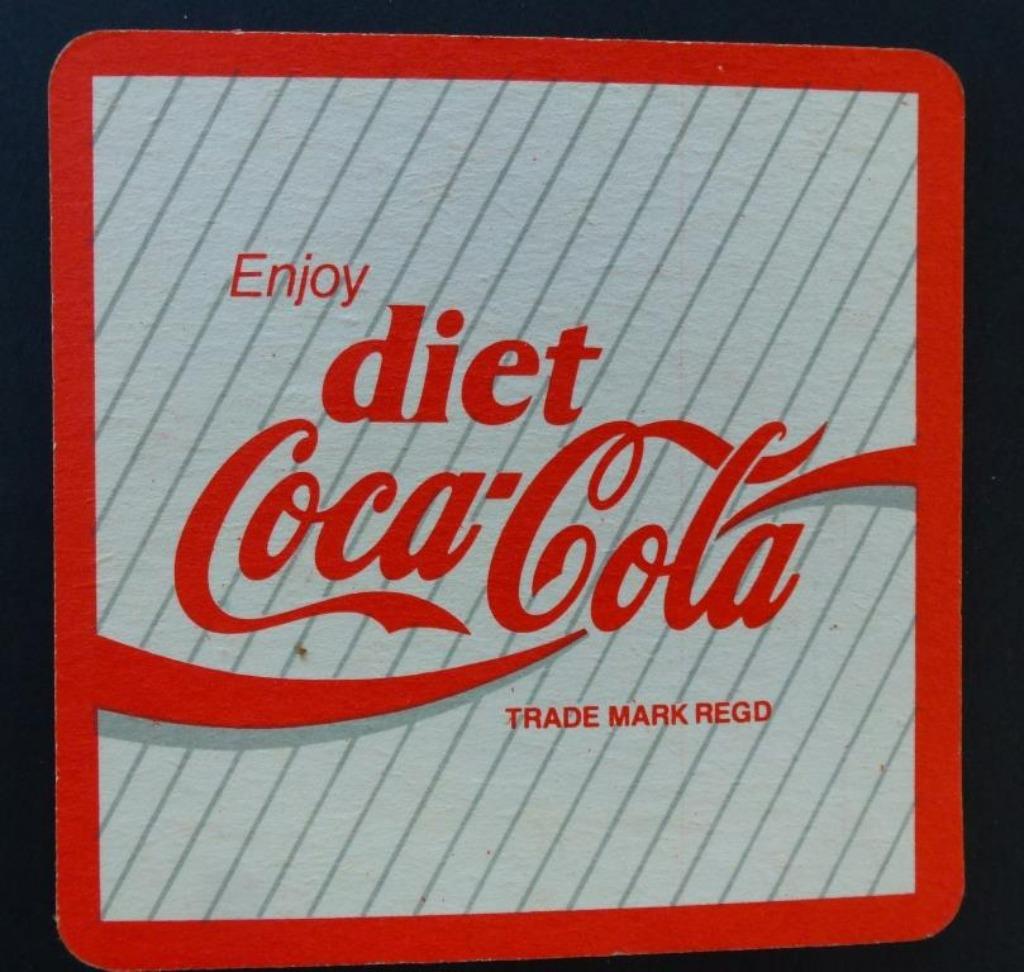 bierviltje Coca Cola  enjoy diet Coca Cola, Ophalen of Verzenden, Gebruikt, Viltje(s), Overige merken