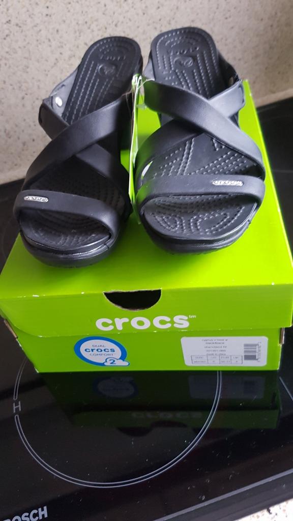 Crocs zwart, Ophalen of Verzenden, Zo goed als nieuw
