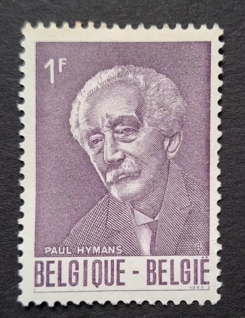 België: OBP 1321 ** Paul Hymans 1965., Frankeerzegel, Ophalen of Verzenden, Zonder stempel, Postfris