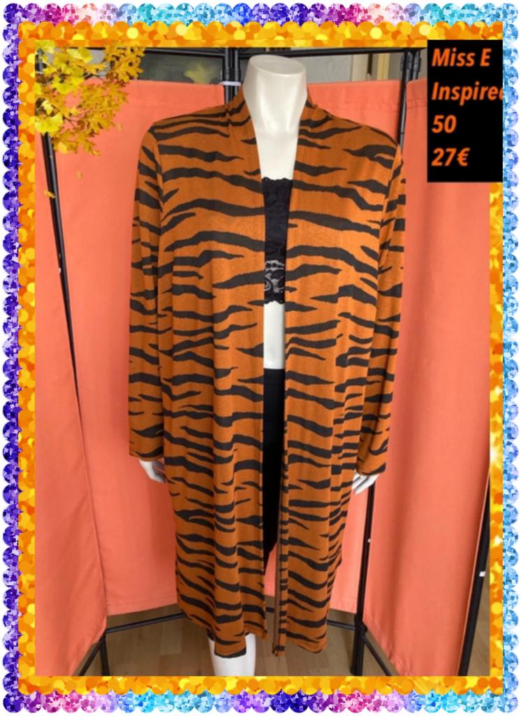 Lange vest dames 50. Inspired miss etam, Miss etam, Taille 46/48 (XL) ou plus grande, Enlèvement ou Envoi, Comme neuf