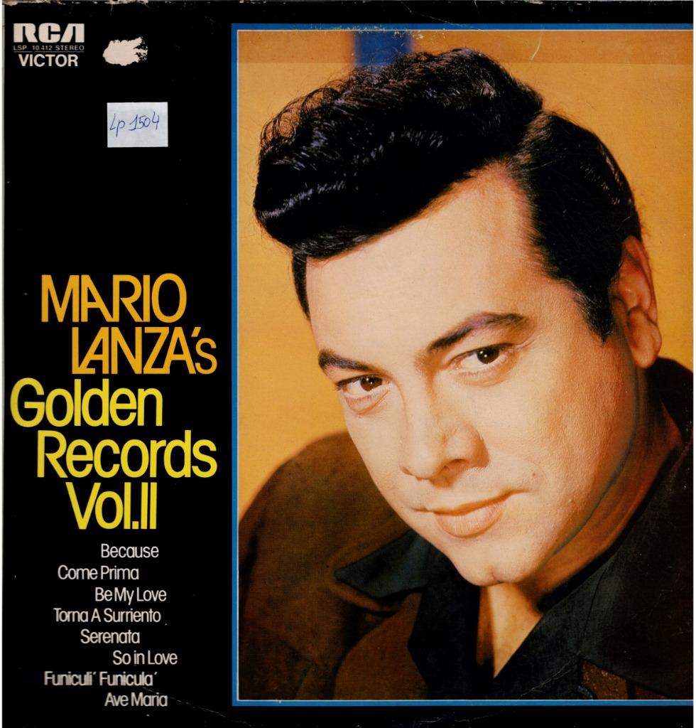 lp   /   Mario Lanza – Mario Lanza's Golden Records Vol.II, Ophalen of Verzenden, Overige formaten