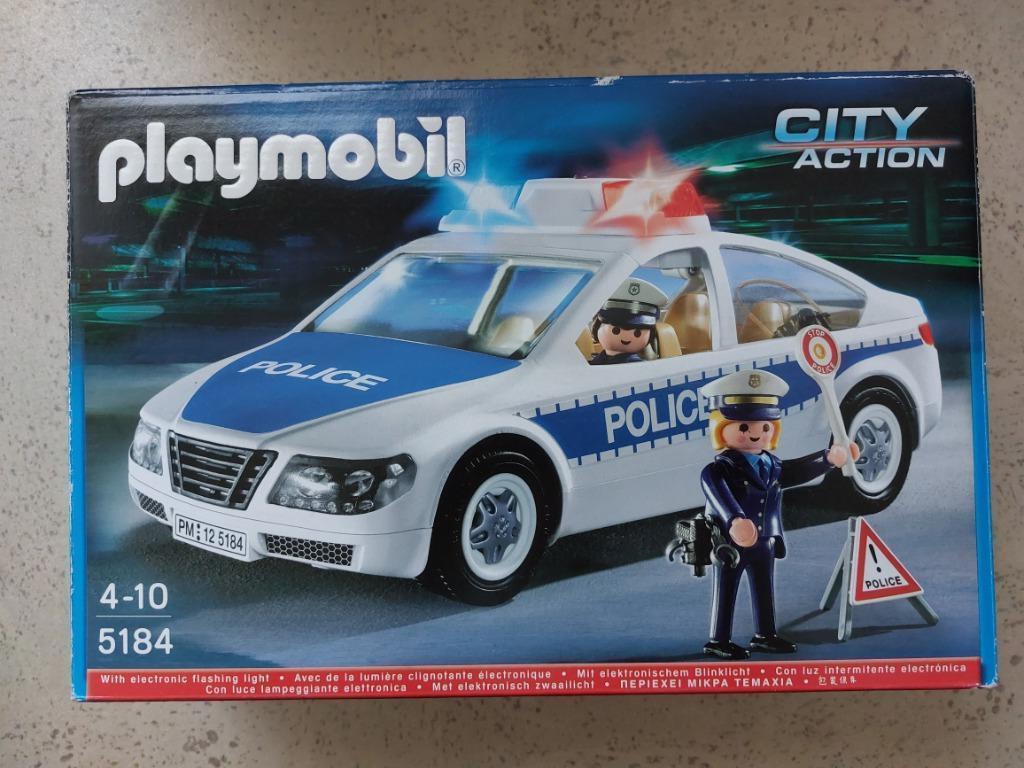 Playmobil 5184 politiepatrouille met zwaailicht, Ophalen of Verzenden, Gebruikt