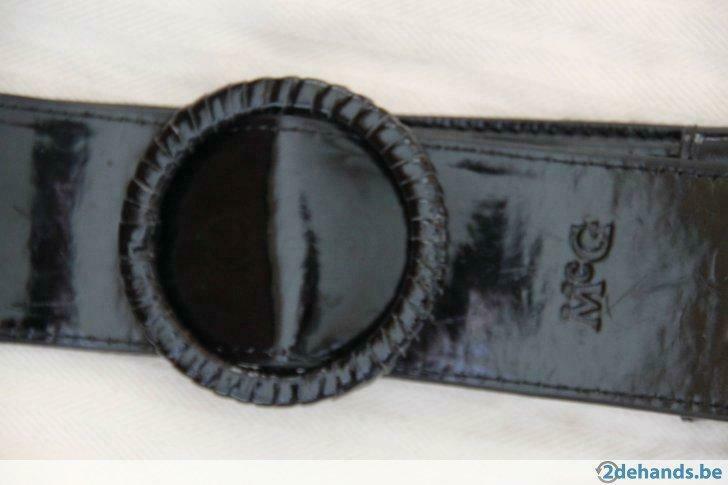 Ceinture fille laque noire 'Mc Gregor', Longueur: 70cm, Enlèvement ou Envoi, Utilisé, McGregor, Fille