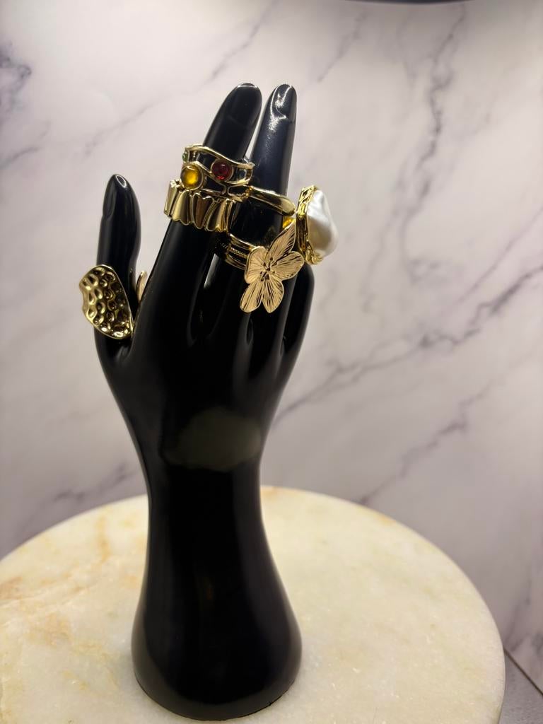 Ensemble de bagues ajustables, Bijoux neufs., Enlèvement ou Envoi, Comme neuf