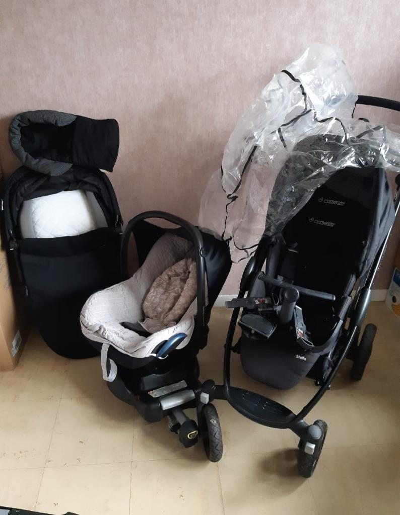 Maxi cosi stella + wieg + maxi cosi + easyfix, Kinderen en Baby's, Buggy's, Regenhoes, Ophalen