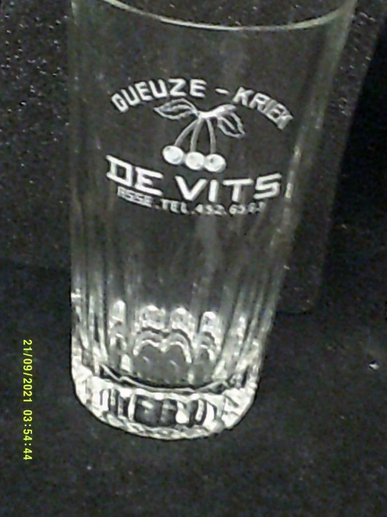 Gueuze.Kriek.Lambic.De Vits.Asse.Cnop.St.Louis .D110, Enlèvement ou Envoi, Comme neuf, Verre ou Verres, Autres marques