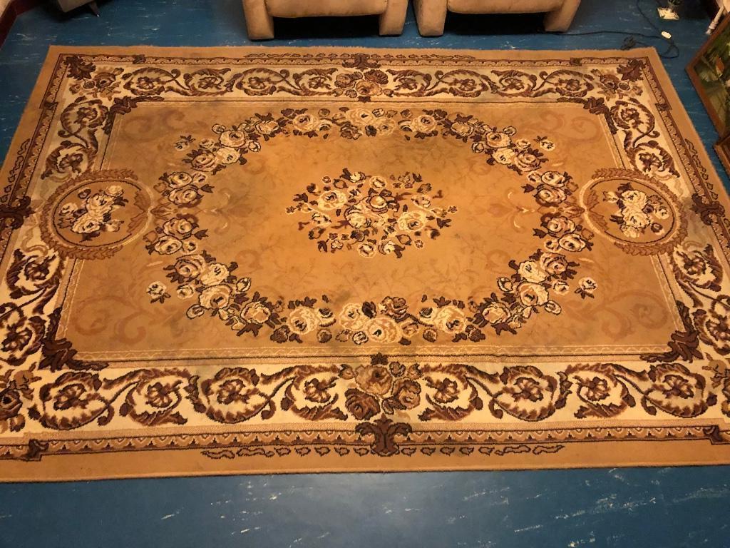 Tapijt, Gebruikt, Bruin, 200 cm of meer, 200 cm of meer