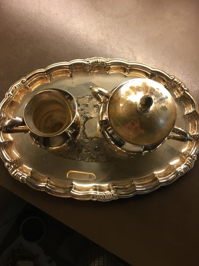Verzilverd theeservies viners, Ophalen, Zilver