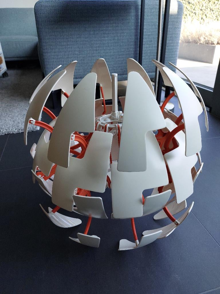 Hanglamp Ikea PS 2014 - oranje, Huis en Inrichting, Lampen | Hanglampen, Ophalen of Verzenden, Gebruikt, Kunststof, Retro