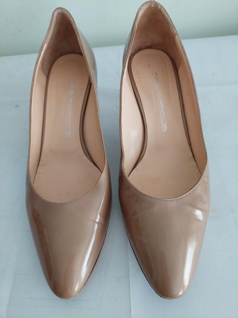 68C* Nino Miraglia - escarpins luxe nude tout cuir (40), Autres couleurs, Escarpins, Porté, Envoi