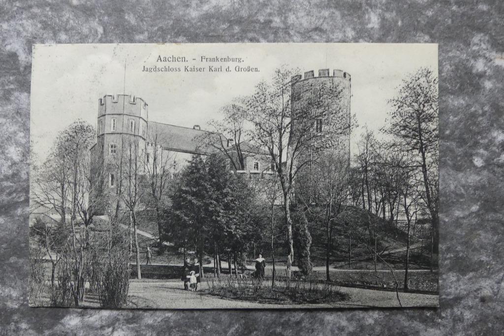 Postkaart 17/3/1910 Aachen, Frankenburg, Duitsland, Ophalen of Verzenden, Voor 1920, Gelopen, Duitsland
