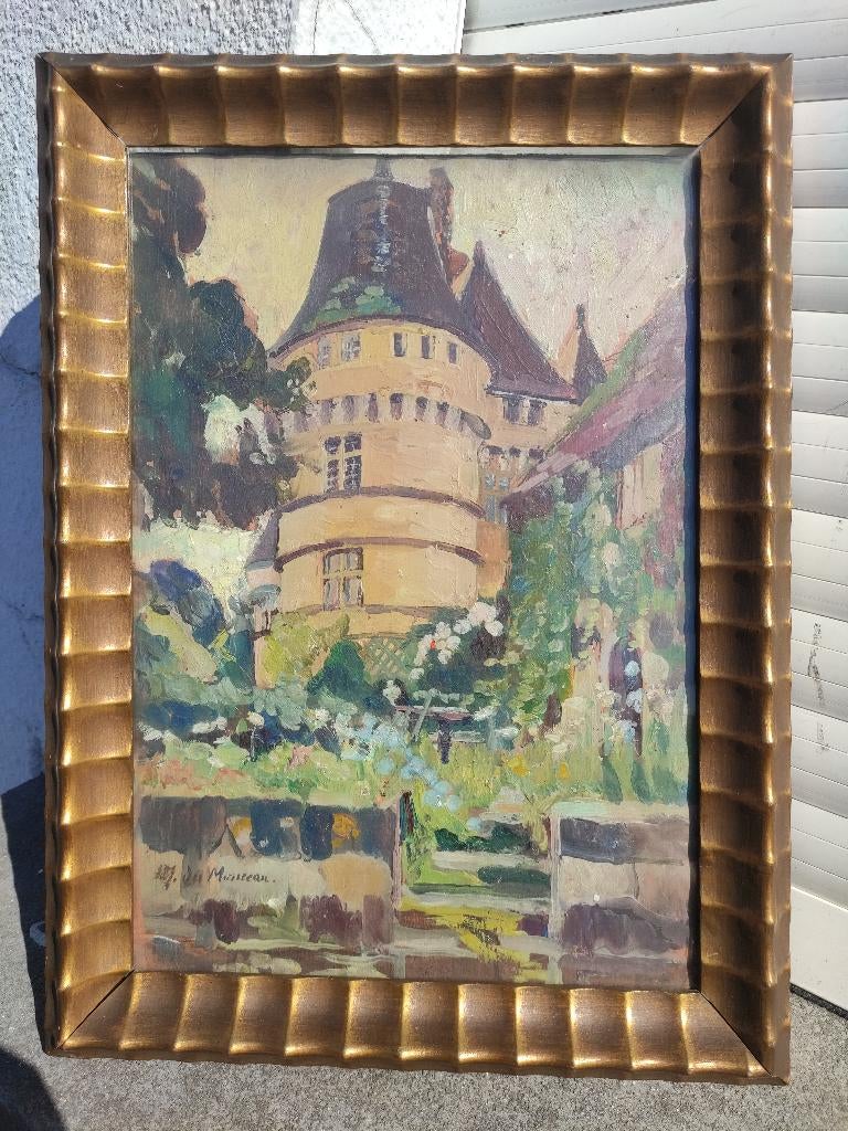 huile sur panneau signe Mathilde de Monceau de bergendal, Antiquités & Art, Enlèvement ou Envoi