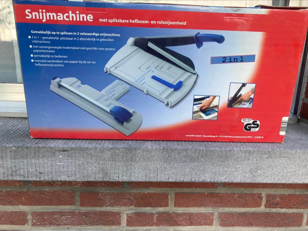 Nieuw snijmachine met splitsbare hefboom en rolsnijeenheid, Ophalen of Verzenden, Nieuw