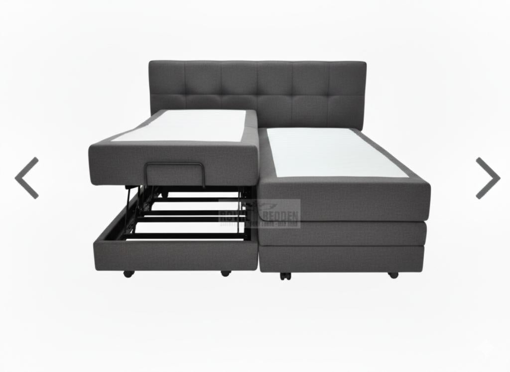 Ergonomische Hoog-Laag Boxspring op Maat | Optie met tv lift, Enlèvement ou Envoi, Neuf