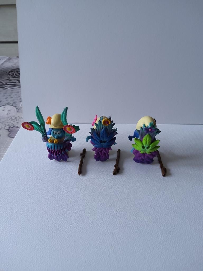 De Smurfen: 3 figuren, het verloren dorp, Verzamelen, Ophalen of Verzenden, Zo goed als nieuw