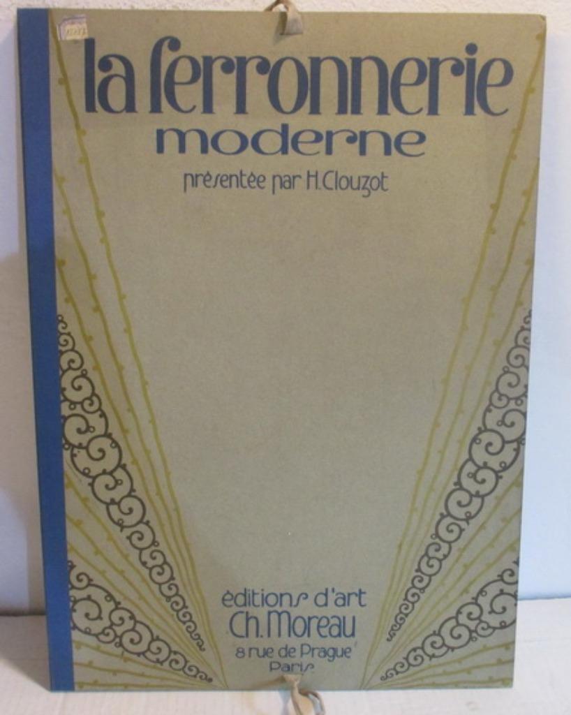 originele farde 1927  " Ferronerie Moderne "  Brandt Subes, Verzenden