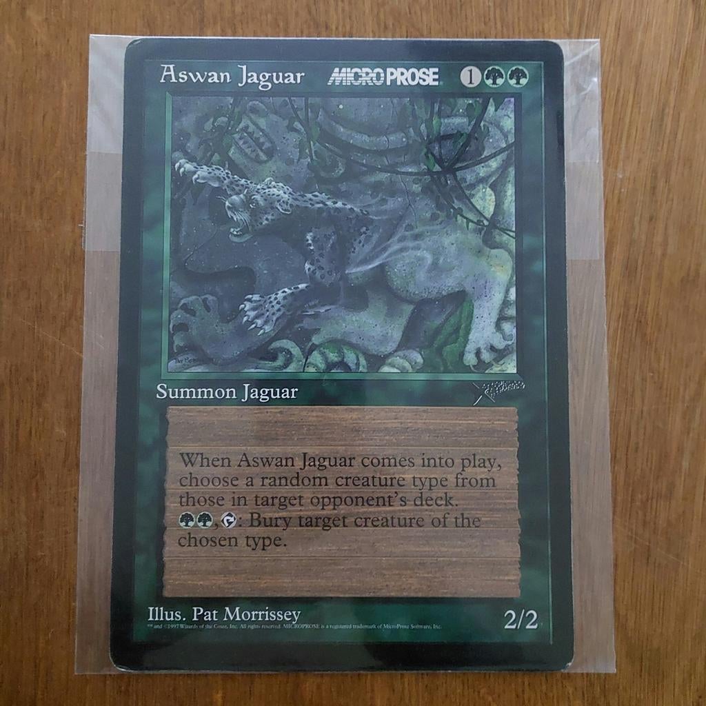 MAGIC THE GATHERING  - JUMBO KAART  - ASWAN JAGUAR, Enlèvement ou Envoi, Neuf, Cartes en vrac