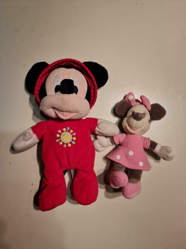 Mickey et Minnie Doudou GV78, Ophalen of Verzenden, Mickey Mouse, Gebruikt, Knuffel