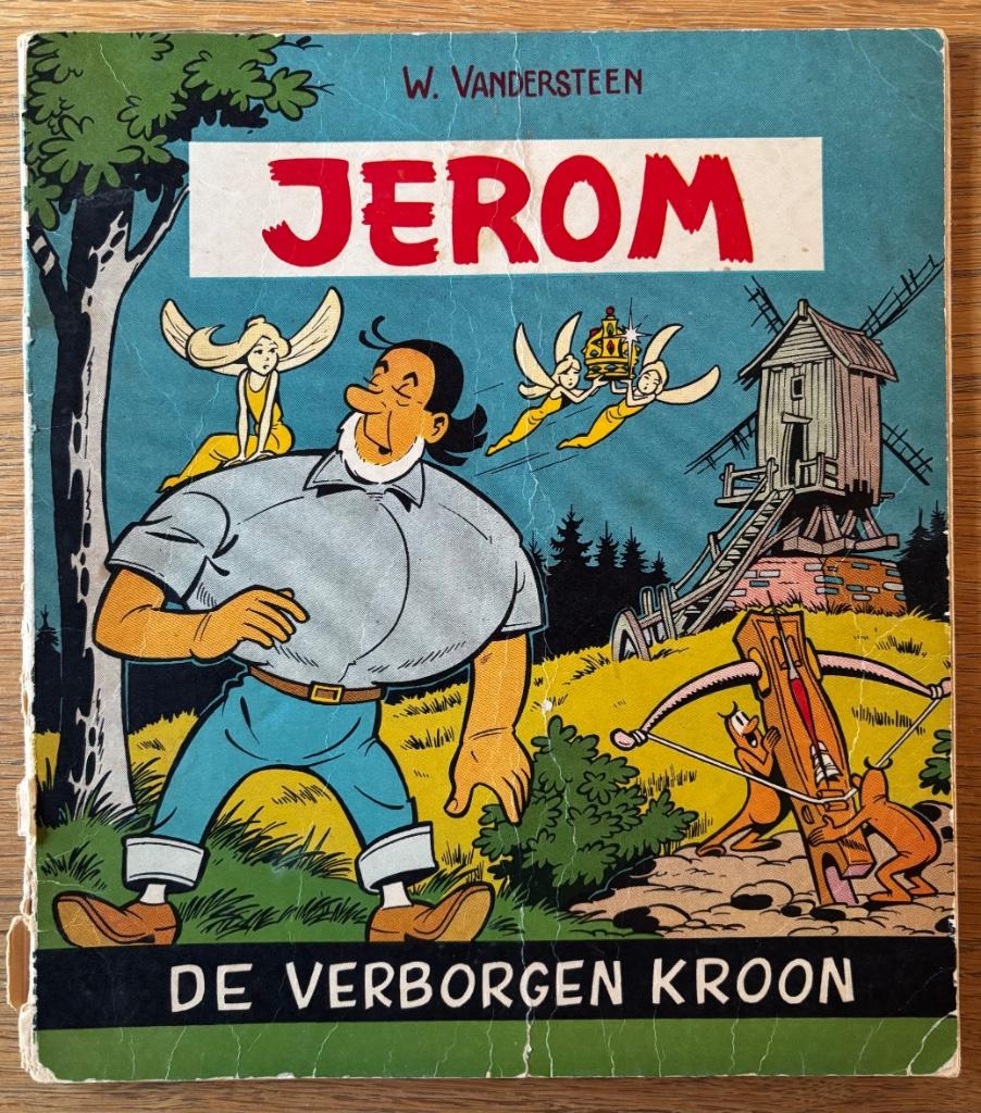 Strip: Jerom - De verborgen kroon, Boeken, Stripverhalen, Gelezen, Willy Vandersteen, Eén stripboek, Ophalen of Verzenden