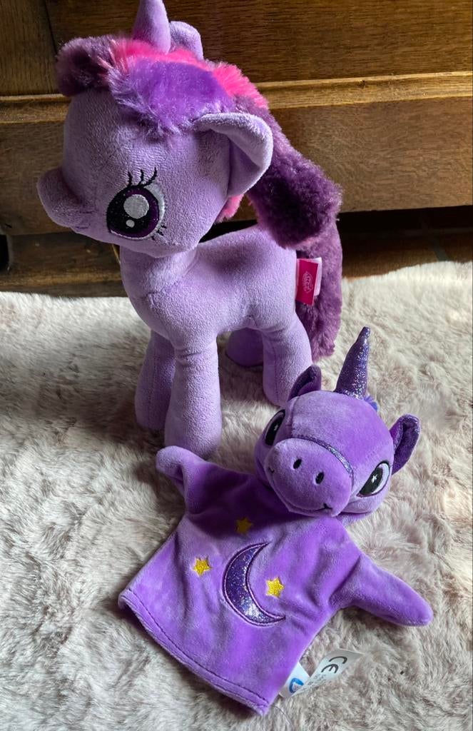 Mu little ponys knuffel en handpop, Ophalen of Verzenden, Zo goed als nieuw